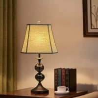 TOOTOO STAR (6 x 9)" x (11 x 14)" x 10.5" Linen Lamp Shade, Bell Cut Corner Lampshade for Table Lamp, Floor Lamp, Replaceable fabric lampshade - Image 6