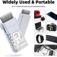 Laptop Cleaning Kit, All in 1 Keyboard Cleaning kit for MacBook iPad iPhone, Compact Keyboard Cleaner with Brush and Spray for Tablet, Airpods, Earbud, Computer Screen, PC Monitor, Blue - Image 8