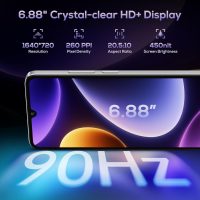 OUKITEL C60 PRO Android 15 Cell Phone Unlocked 2025-24GB+256GB/TF 1TB, 10000mAh Battery, 6.88'' Display Smartphone,110dB Speaker,120LM Flashlight, 13MP Camera, 4G Dual SIM Phones, GPS/NFC/OTG, Red - Image 5
