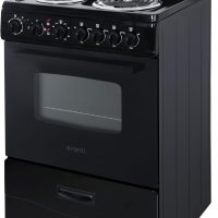 Avanti ERU240P1B Electric Range Oven Compact Design, 2.6-Cu.Ft. Capacity with 4 Coil Burners, Framed Glass Door, Storage Drawer and Broiler with Pan Perfect for Apartment RV Tiny Home, 24-Inch, Black - Image 3