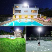 Onforu 200W LED Flood Lights Outdoor, 18000LM Bright Security Light, IP66 Waterproof Outdoor LED Lights, 6500K Daylight White Floodlight for Garage, Yard, Garden, Stadium, Playground, Arena(2 Pack) - Image 6