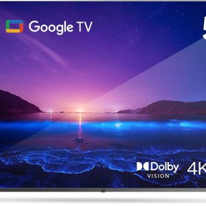 FPD 55-inch Smart TV Google TV 4K UHD with Google Play and Google Cast Built-in, HDR 10, Dolby Vision Dolby Atmos, MEMC, Voice Remote, Stream Live TV(Canvas-Series, CG55-C1, 2024 Model)