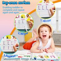 Preschool Learning Activities Educational Workbook - Toddler Prek Montessori Handwriting Practice Activity Tracing Toys Busy Book for Kids, Autism Learning Materials and ABC Learning Book - Image 5
