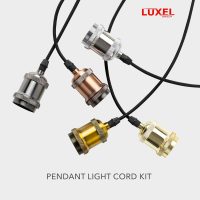 Vintage Mini Pendant Light Kit - UL E26 Lamp Socket - Industrial Edison Retro Ceiling Hanging Pendant Fixture - DIY Chandelier Decor Kit Adjustable Woven Pendant Light Cord (Copper) - Image 6