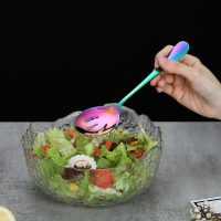 Rainbow Serving Spoons Set of 2, Stainless Steel, Dishwasher Safe - Image 3