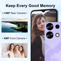 KXD A10 Smartphone | 6.6-Inch Screen Cell Phone | 4500 mAh Battery | 12/128GB with 256GB Extend Memory | Android 13 Unlocked Mobile Phone | 13 MP + 8MP Main/Front Camera | US Version | Dark Blue - Image 5