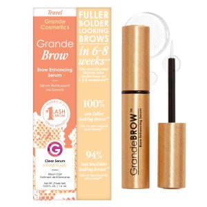 Grande Cosmetics GrandeBROW Brow Enhancing Serum For Fuller, Bolder, Looking Eyebrows - Brow Serum With Vitamins, Peptides, Antioxidants, Amino Acids, Cruelty-Free