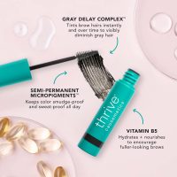 Thrive Causemetics Instant Brow Fix Semi-Permanent Eyebrow Gel, Waterproof Tinted Eye Brow Gel with Vitamin B5, Smudge-Proof, Long Lasting Definition, Vegan & Cruelty Free, Audrey (Medium Brown) - Image 6