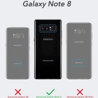 LeYi for Galaxy Note 8 Phone Case with [2 Pack] 3D Screen Protector, Military-Grade Magnetic Ring Holder & Kickstand Cell Android Unlocked Case for Samsung Note 8, Black - Image 2