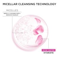Garnier Micellar Water with Rose Water and Glycerin, Hydrating Facial Cleanser & Makeup Remover, For All Skin Types, Vegan, Cruelty Free, 13.5 Fl Oz (400mL), 1 Count - Image 6