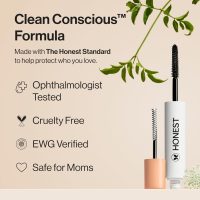 Honest Beauty 2-in-1 Extreme Length Clean Mascara + Lash Primer | Lengthening + Volumizing | Cruelty Free + Safe for Sensitive Eyes | Black, .27 fl oz - Image 5