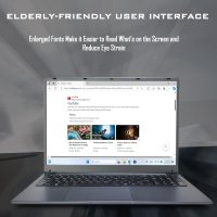 17 Inch Laptop with Backlit Keyboard, Full-Size Large Font Keyboard, Intel Celeron N5095, 8GB RAM 256GB SSD, Computers with Windows 11, Type-C, Webcam, Dual Wi-Fi, Buletooth 4.2 - Image 5