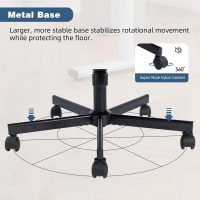 Criss Cross Armrest Office Chair with Wheels - Modern for Home Office, Meditation & Creative Work (Blue) - Image 7