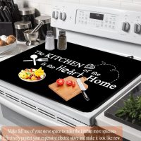 Stove Top Covers, Extra Large Stove Top Cover for Electric, Anti-Slip Waterproof Mat for Glass Stove Top Protector Heat Resistant Square Pad Multipurpose Foldable Cooktop Cover - Image 2