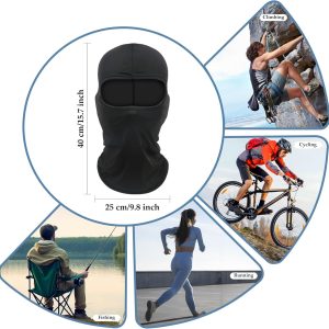 Balaclava Ski Mask Motorcycle Windproof UV Protector Balaclava Face Cover Summer Cooling Neck Gaiter for Men Women Outdoor Orange
