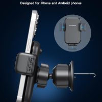 Car Phone Mount for Air Vent & Dashboard, Universal Clip Holder with 360° Rotation, One-Button Release Car Phone Holder Compatible iPhone Samsung Google Smartphones, Truck Car Accessories - Image 6