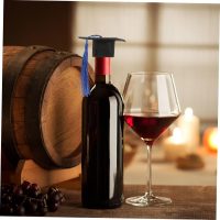 4Pcs Mini Graduation Hat Bottle Toppers Decorative Doctoral Caps with Tassels for Wine Beverage Bottles for Graduation Celebrations - Image 5