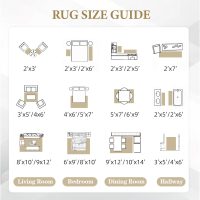 Area Rug for Living Room 6x9: Large Washable Boho Moroccan Rugs Geometric Neutral Rug, Non-Slip Foldable Morden Farmhouse Indoor Floor Carpet for Bedroom Dining Table Home(Beige,6X9) - Image 8