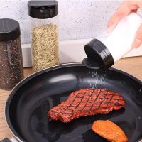 2PCS Clear Plastic Spice Jar with Shaker Lids Kitchen Seasoning Containers for Kitchen Storing Spice Powders (200ML) - Image 4