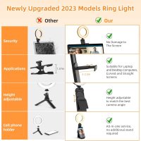 Evershop Ring Light for Laptop Desk Clip On,Small Computer Video Conference Lighting with Stand for Phone/Webcam/Monitor,5" Portable Mini LED Selfie Light Desktop for Zoom Meeting/Video Call/Recording - Image 7