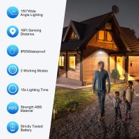 Solar Lights Outdoor [6Pack/3Modes], Solar Security Lights Solar Motion Sensor Lights Waterproof Outdoor Lights for Garden Fence Patio Garage - Image 2