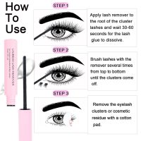 Lash Remover for Cluster Lashes 5ml LAUBESS LASH Remover for Lash Extensions at Home Lash Clusters DIY Eyelash Extension Remover DIY Lash Extension Remover Adhesive - Image 5