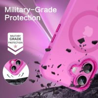 BENTOBEN Compatible with iPhone 16 Plus Case for Magnetic iPhone 16 Plus Phone Case [Compatible with Magsafe] Slim Translucent Matte Shockproof Bumper Drop Protection Girl Women Boy Cover, New Pink - Image 2