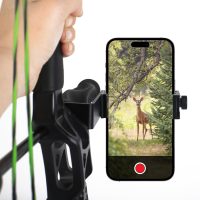 DEEPOWER Universal Compound Bow Phone Holder Aluminum Alloy Smartphone Mount for Archery Hunting - Instant Photo and Video Recorder - Image 2