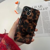 Tortoise Shell Phone Case for iPhone 15 Pro Max Retro Leopard Cheetah Print Chic Animal Pattern Cool Girls Amber Brown Soft TPU Protective Cover(for iPhone 15 Pro Max 6.7'') - Image 3