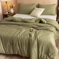 ROSGONIA Queen Comforter Set Olive Green, 3pcs Bedding Sets Queen (1 Boho Olive Comforter & 2 Pillowcases), All Season Lightweight Blanket Quilt - Image 4