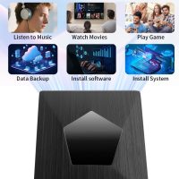 External Blu Ray Drive, External Bluray Burner with USB 3.0 & Type-C, External Bluray CD DVD Reader, Bluray Writer for PC, USB External Blu-ray Drives for Windows XP/7/8/10/11 MacOS - Image 4