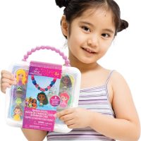 Disney Princess Necklace Activity Case – Jewelry Making Kit with Beads, Charms & Strings – Create Custom Princess Necklaces – Craft Gift for Girls Ages 3+ – Portable Storage Case Included - Image 7