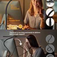 ACNCTOP Desk Lamp for Office Home - Eye-Caring Architect Task Lamp 25 Lighting Modes Adjustable LED Desk Lamp Flexible Gooseneck Clamp Light for Workbench Drafting Reading Study - Image 4