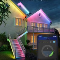 Govee Outdoor LED Strip Lights, 98.4ft Smart Outdoor Lights Work with Alexa and Google Assistant, App Control, IP65 Waterproof, RGBIC Lights for Patio, Eave, Party Decorations - Image 2