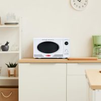 Nostalgia NRMO9WH Microwave Oven, 0.9 Cu. Ft. 800-Watts with LED Digital Display, Child Lock, Easy Clean Interior, White - Image 6