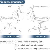 Criss Cross Ergonomic Office Chair: Velvet Cross Legged Chair with Wheels and Back Support, Ideal for Desk and Meditation (Linen Blue, with Wheels) - Image 5