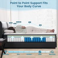 Full Size Mattress, 12 Inch Memory Foam Hybrid Mattress in a Box with Pocket Springs for Motion Isolation Pressure Relief, 100 Nights Trial, CertiPUR-US - Image 4