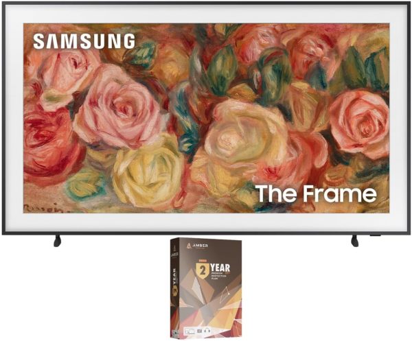 SAMSUNG QN75LS03DAFXZA 75 Inch The Frame 4K Smart Quantum HDR TV with 2 Year Amber Protection Plan (2024)