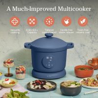 Our Place Dream Cooker | 6-quart Multicooker | 4 Versatile Modes | Pressure Cook, Slow Cook, Sear & Saute, Keep Warm | Hands-Free Steam Release | Tailored Control Panel | Blue Salt - Image 2