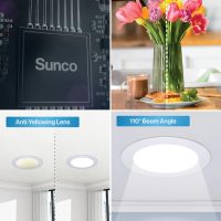 Sunco 12 Pack 4 Inch LED Recessed Lights, Slim Canless Ceiling Lighting, 650 LM, 10W (60W Equivalent), 6000K Daylight Deluxe, Dimmable, Wafer Thin, Ultra Thin with Junction Box ETL - Image 7