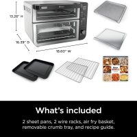 Ninja DCT401 12-in-1 Double Oven with FlexDoor, FlavorSeal & Smart Finish, Rapid Top Convection and Air Fry Bottom , Bake, Roast, Toast, Air Fry, Pizza and More, Stainless Steel - Image 11