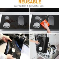 Stove Cover Gas Stove Top Burner Covers Protectors for Samsung Gas Range Stove Mat Protector Reusable,Oven Liners Mat,Non-Stick Washable Keep Stove Clean Stove Guard - Image 5