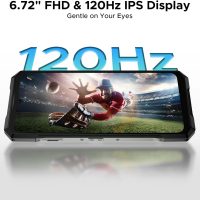 DOODEE Blade GT Pro 5G Rugged Phone with LED Light Effect,32GB+512GB/2TB Rugged Smartphone,6.72” FHD+120Hz, 5800 mAh Android Phone,100MP+32MP AI Camera/Face& Finger ID/NFC,Sliver - Image 6