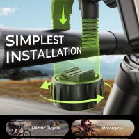 LISEN Bike Phone Holder, [Super Easy Install] Ultra Stable Motorcycle Phone Mount, Bicycle Handlebar Holder Mount for Adults Kids, Bike Bicycle Ebike Gear Accessories, for iPhone Samsung Google Pixel - Image 3