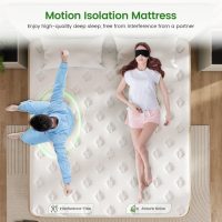 King Mattress, 14 Inch Hybrid Mattress in a Box, Memory Foam and Individual Pocket Springs, Innerspring Medium Firm for Pressure Relief, Edge Support, Comfy and Breathable, CertiPUR-US - Image 4