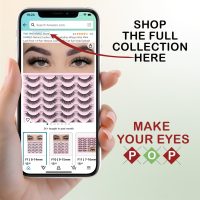 FARRED Natural Lashes Short Eyelashes Wispy False Mink Lash Pack 14 Pair Natural Look Fluffy Cat Eye Strip Eyelash Small Fake Lashes Full Pestañas Sets for MUA and Beginners Daily Makeup (F1 | 8-14mm) - Image 6