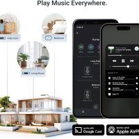 Arylic LP10 Wireless Music Streamer, Supports AirPlay 2, Apple Home and Spotify & Tidal Connect Multiple Streaming Options,5G WiFi and Bluetooth Preamplifier with App, Remote Control. - Image 2