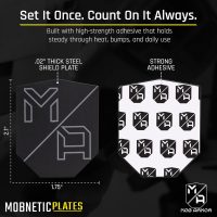 Mob Armor MobNetic Plates (2 Pack) - Compatible with Mob Magnetic Phone Mount for Car - Universal Smartphone Mounting Plates - Best Vehicle Accessory for Cellphone - Black - Image 2