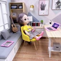 3 Pack Dollhouse Mini Laptop Tablet and Smart Phone Scene Computer Simulation Accessories for Doll 1/6 1/12 Miniatures Silver - Image 5