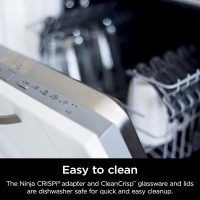 Ninja Crispi 4-in-1 Portable Glass Air Fryer Cooking System, 1500W, 4QT & 6-Cup TempWare Glass Containers with Storage Lids, Microwave, Freezer & Dishwasher Safe, Cyberspace Gray, FN101GY - Image 17